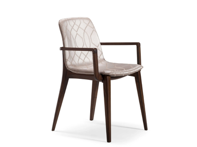 MASTER - Fabric chair with armrests _ Prestige