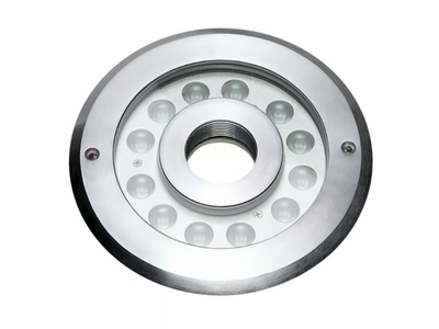 FOUNTAIN RING 12X 2 WATT MONO - LED Glass and Stainless Steel underwater lamp for fountains _ PROLED