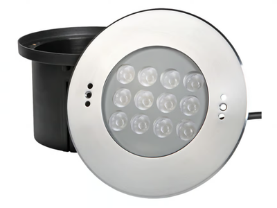 REC IP68 LIGHT 12X 2 WATT MONO - LED Glass and Stainless Steel underwater lamp for swimming pools _ PROLED