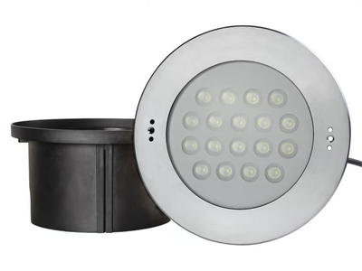 REC IP68 LIGHT 18X 2 WATT TRILED RGB - LED RGB Glass and Stainless Steel underwater lamp _ PROLED