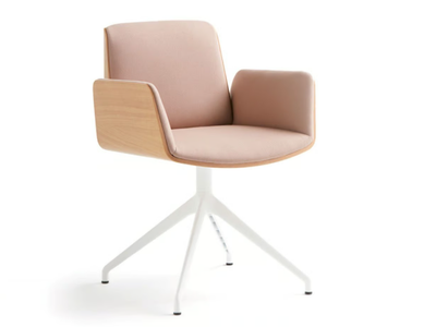HUG - Trestle-based chair with armrests _ Punt