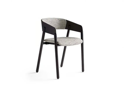 MAVA - Solid wood chair with armrests _ Punt