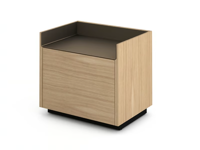 STOCKHOLM - Square wooden bedside table _ Punt