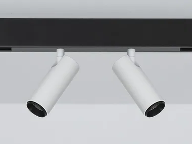ALPHA MICRO TRACK 2 LIGHTS - LED aluminium track-Light _ PURALUCE