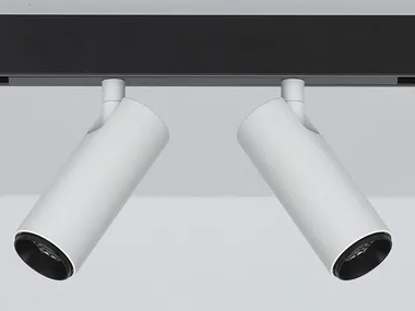 ALPHA MINI TRACK 2 LIGHTS - LED aluminium track-Light _ PURALUCE
