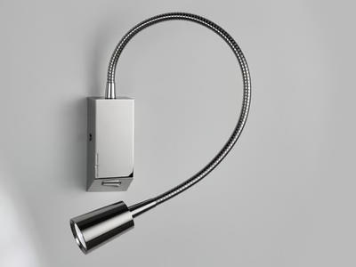 LEDDI - LED brass reading lamp with swing arm _ PURALUCE