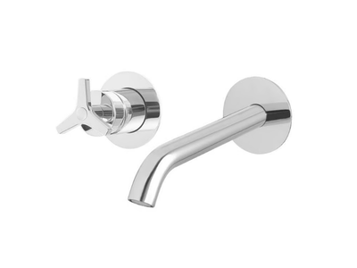 TOMEO 6320410T - 2 hole single handle wall-mounted washbasin mixer _ QD Magistro Lab