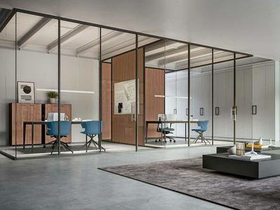 M3 - Glass office partition _ Quadrifoglio Group