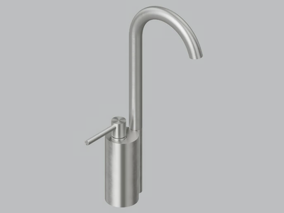 FFQT 21 02T - Countertop stainless steel washbasin mixer with adjustable spout _ Quadrodesign