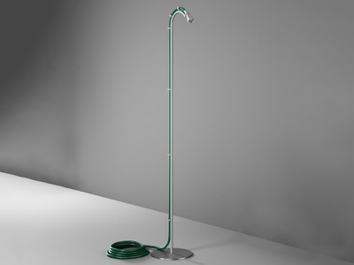 FFQT CD021.1 - Stainless steel outdoor shower with overhead shower _ Quadrodesign