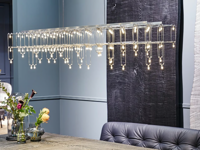 UNIVERSE SQUARE WITH DROPS - LED metal pendant lamp _ Quasar