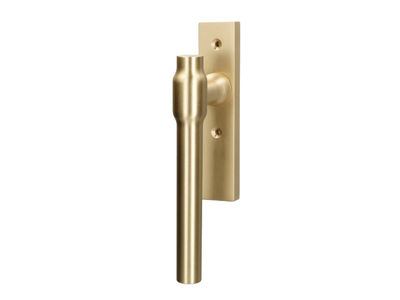 COPENHAGEN - Brass window handle on back plate _ Quincalux