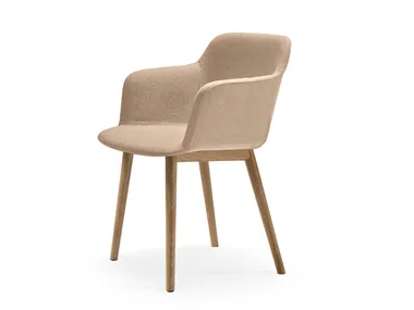 DEEP COVER - Restaurant chair with armrests _ Quinti Sedute