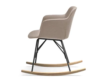 DEEP COVER - Rocking chair with armrests _ Quinti Sedute