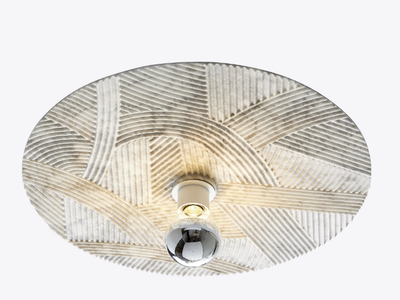 SOLCO - Carrara marble pendant lamp _ RADAR INTERIOR