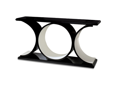 CERCLES - Rectangular wooden console table _ Radice
