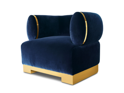 DORADO - Velvet armchair with armrests _ Radice