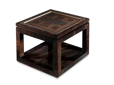 DUKE - Square ebony coffee table _ Radice
