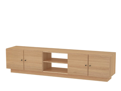 BOXY - Low multi-layer wood TV cabinet with doors _ Radis