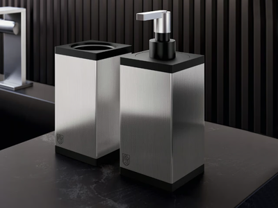 AQX22 - Steel Bathroom soap dispenser _ Radomonte