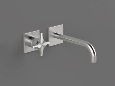 DXN18 - 2 hole wall-mounted single handle washbasin mixer _ Radomonte