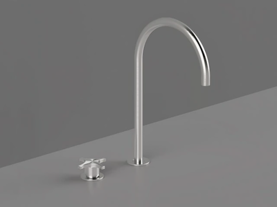 DXN33 - 2 hole countertop single handle washbasin mixer _ Radomonte