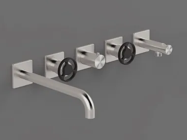 KÀTO - KAN52 - Wall-mounted thermostatic steel bathtub mixer _ Radomonte