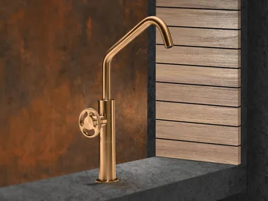KÀTO - KAT3 - Countertop steel washbasin mixer _ Radomonte