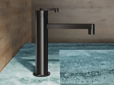 KIRA - KIR92 - Countertop steel washbasin mixer _ Radomonte