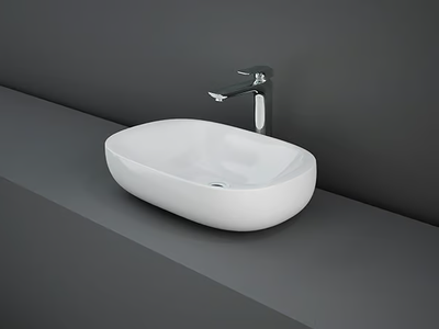 RAK-ILLUSION - Countertop oval ceramic washbasin _ RAK Ceramics