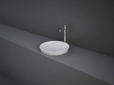 RAK-VARIANT - Semi-inset round ceramic washbasin _ RAK Ceramics