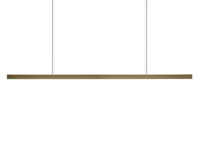 CAPITAL - LED handmade linear brass pendant lamp _ Rakumba