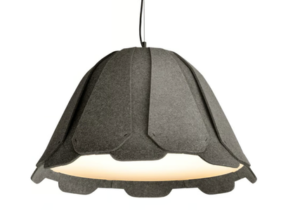 TULIP - LED recycled polyester acoustic pendant lamp _ Rakumba