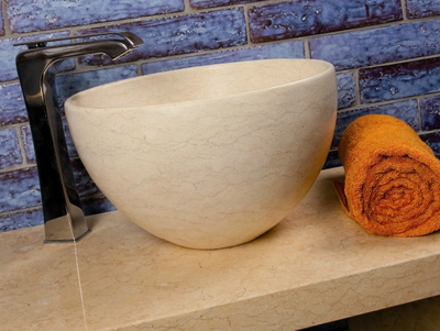 ALFA - Countertop natural stone washbasin _ RAMA 1956