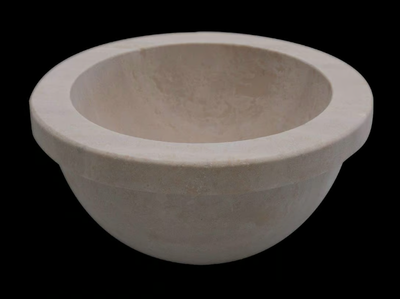 CAPPA - Inset round natural stone washbasin _ RAMA 1956