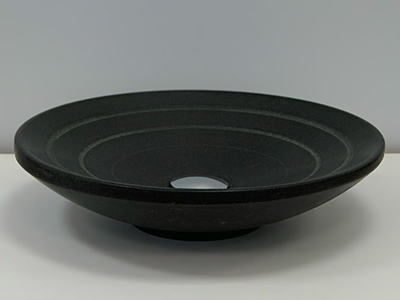 GAMMA - Countertop round natural stone washbasin _ RAMA 1956