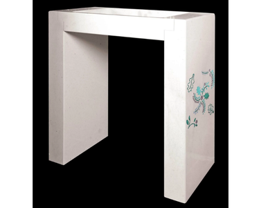 GIARDINO - Rectangular natural stone washbasin _ RAMA 1956