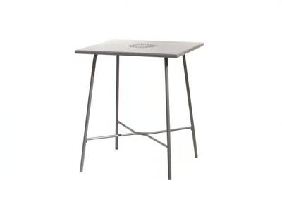 LA ROTONDA 80 H105 - Square galvanized steel high table _ RD Italia