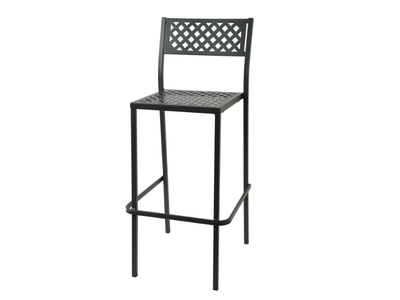 LOLA 75 - Stackable galvanized steel garden stool _ RD Italia