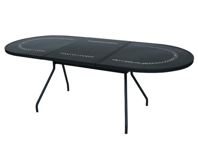 NEW REEF - Extending galvanized steel garden table _ RD Italia
