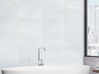 GRAND 3D - White-paste 3D Wall Cladding with concrete effect _ RECER