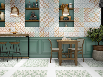 LAMOUR - Glazed stoneware wall/floor tiles _ RECER