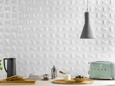 MORE IKON - Indoor white-paste 3D Wall Cladding _ RECER