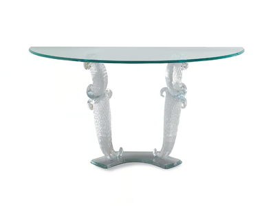CASANOVA - Demilune glass console table _ Reflex