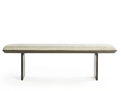 MONOLITE - Upholstered leather bench _ Reflex