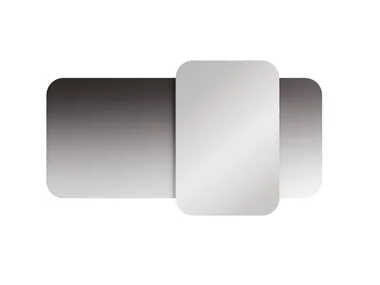 NUANCE MOVE - Rectangular stained glass mirror _ Reflex