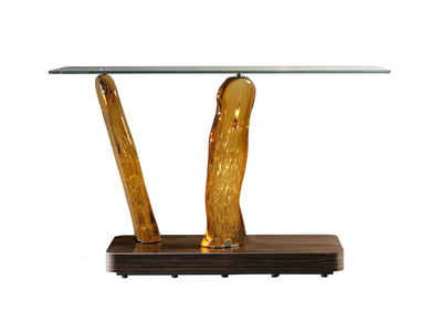 SASSI - Rectangular glass console table _ Reflex