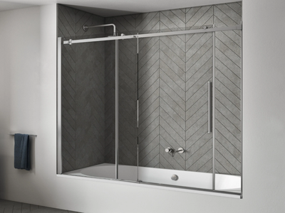 AXIA SC1-V - Sliding crystal bathtub wall panel _ RELAX