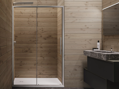 UNICO SC1 - Niche shower cabin with hinged door _ RELAX