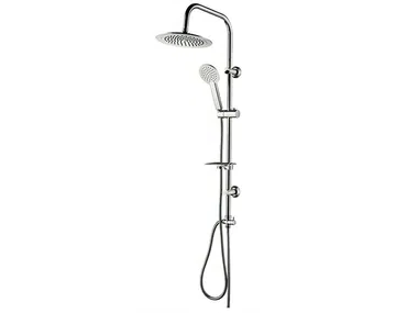ASTA DOCCIA DOPPIA - Wall-mounted shower panel with overhead shower _ Remail by G.D.L.
